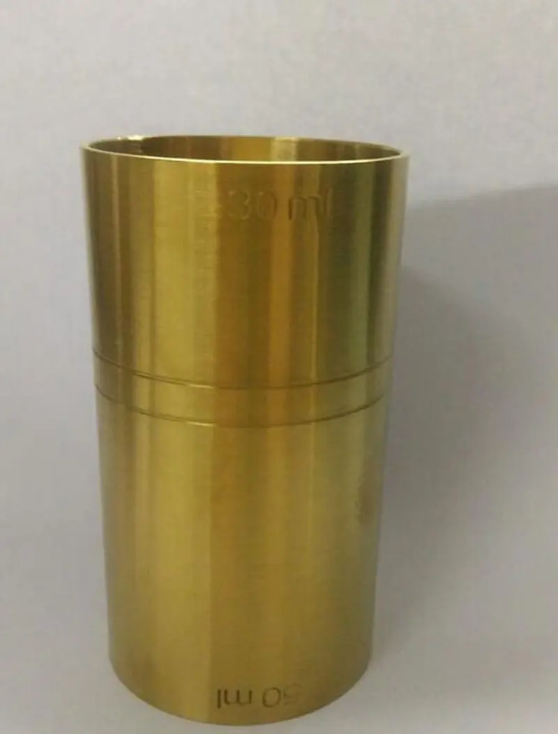 30x45 мл двуглавый прямой мерный стакан для коктейля Золотой металлический Кубок смеситель для бара
