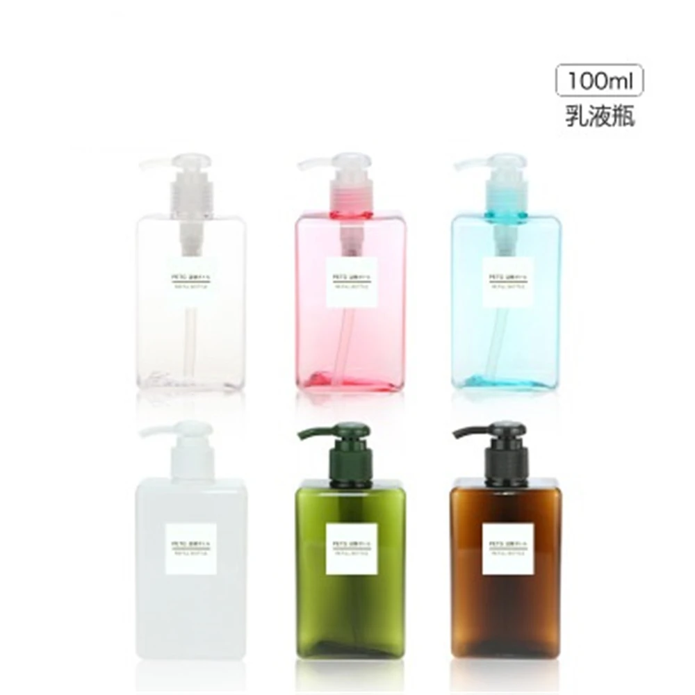 100ml Shower Gel Shampoo Cosmetics In Refillable Bottles With Plastic
