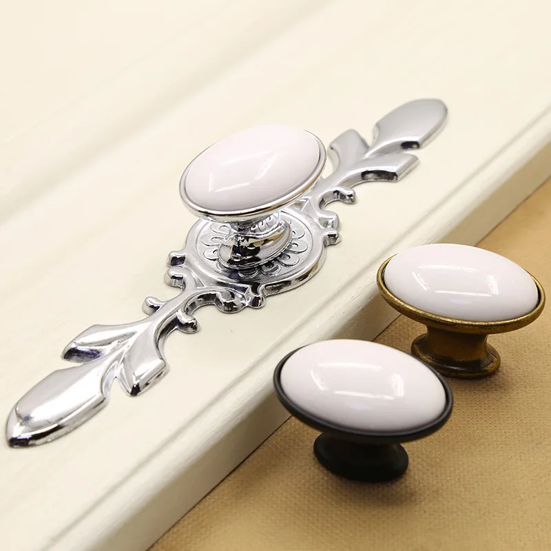 

Hot Sale Pottery Handles Shoebox Cabinet Handles Closet Door Drawer Knobs Wardrobe Pulls Pullers With Screws Hardware