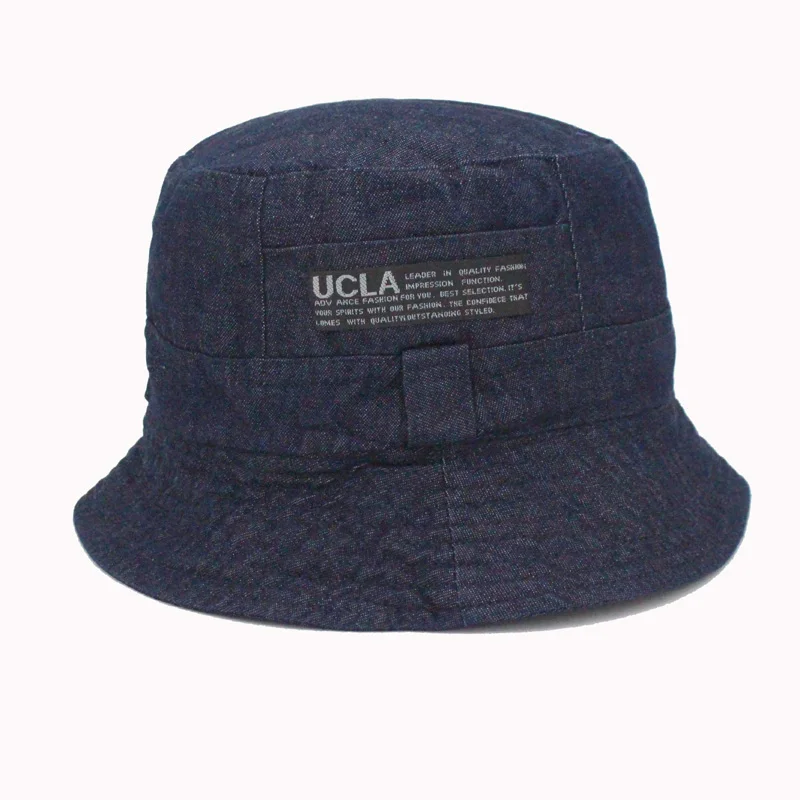 

2016 Fashion Cottonblend Denim Unisex Cap Bucket Hat Summer Outdoor Fishing Caps for Men and Women Flat Sun Berets HT51041+20