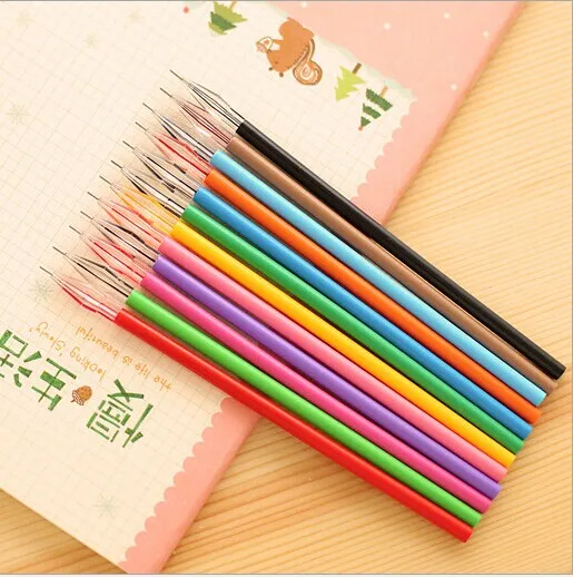 Новое поступление 12 видов цветов flash ballpint ручка маркером пополнить красочные заправки подарок для детей и студента сверкающих иглу ручка - Цвет: 12 colors a set