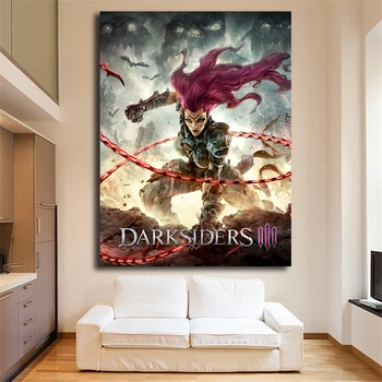 

Game Darksiders 3 Wallpaper Wall Art Canvas Poster And Print Canvas Painting Decorative Picture For Bedroom Home Decor Framework