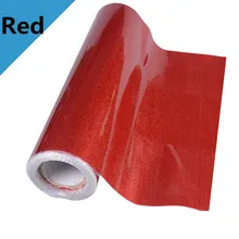 Красные блестящие теплопередающие виниловые теплопередаюющие текстильные футболки с пленкой 2" x 12"(50 см x 30 см), горячая распродажа
