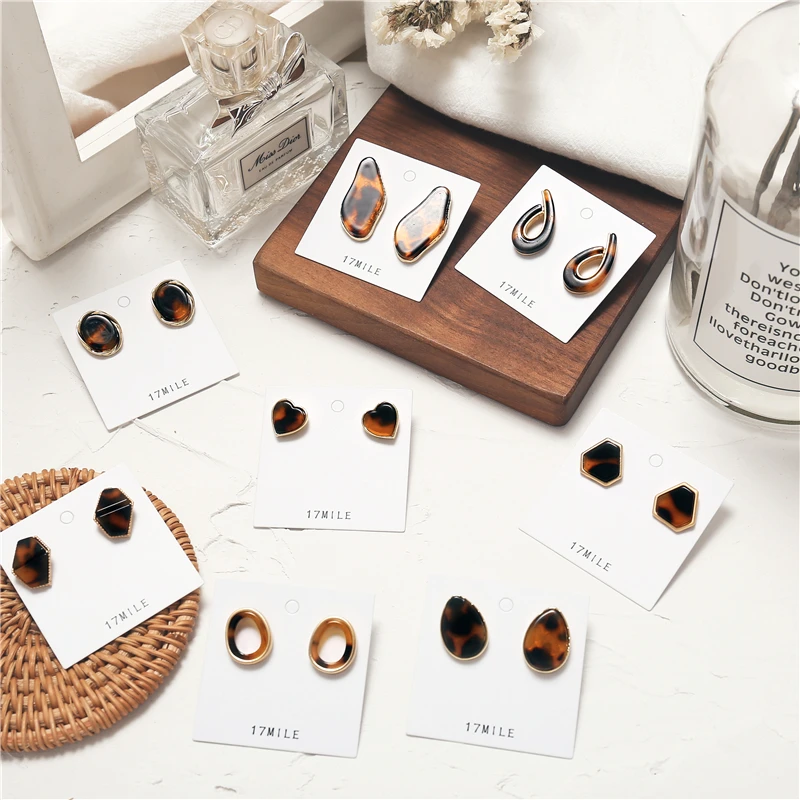 Vintage-Leopard-Print-Small-Stud-Earrings-For-Women-Heart-Geometric-Irregular-Oval-Party-Korean-Earrings-Jewelry (1)