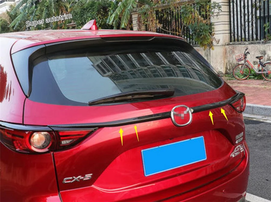 

Lapetus Accessories Exterior Rear Trunk Lid Molding Tailgate Door Strip Cover Trim ABS Fit For Mazda CX-5 CX5 2017 2018 2019