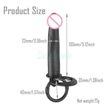 Double Penetration Vibrator Sex Toys Penis Strapon Dildo Vibrators, Strap On Anal Plug for Man Adult Sex Toys for Beginner 3