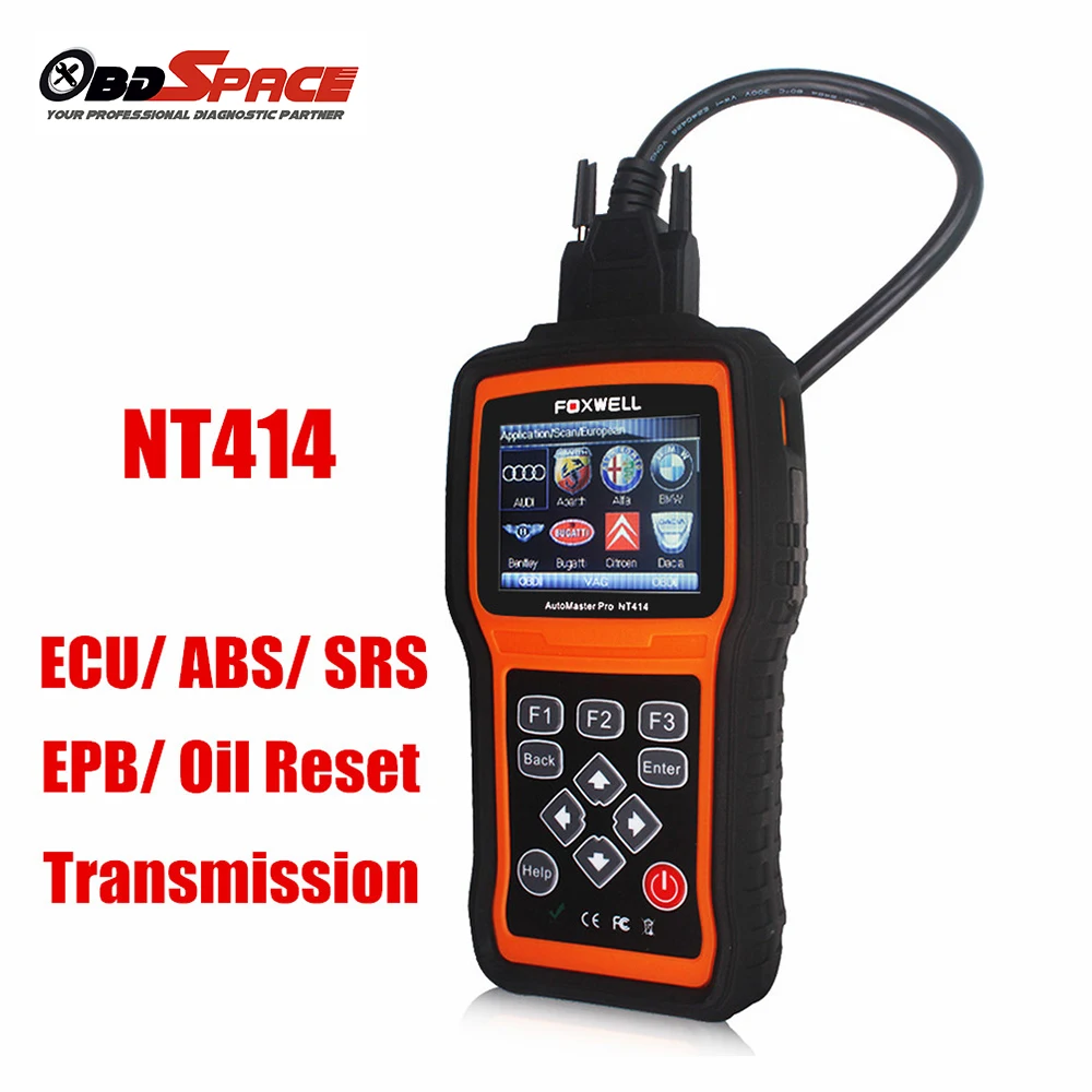 Obd2 Diagnostic Tool Foxwell Nt414 Obd Car Escaner Abs Airbag And
