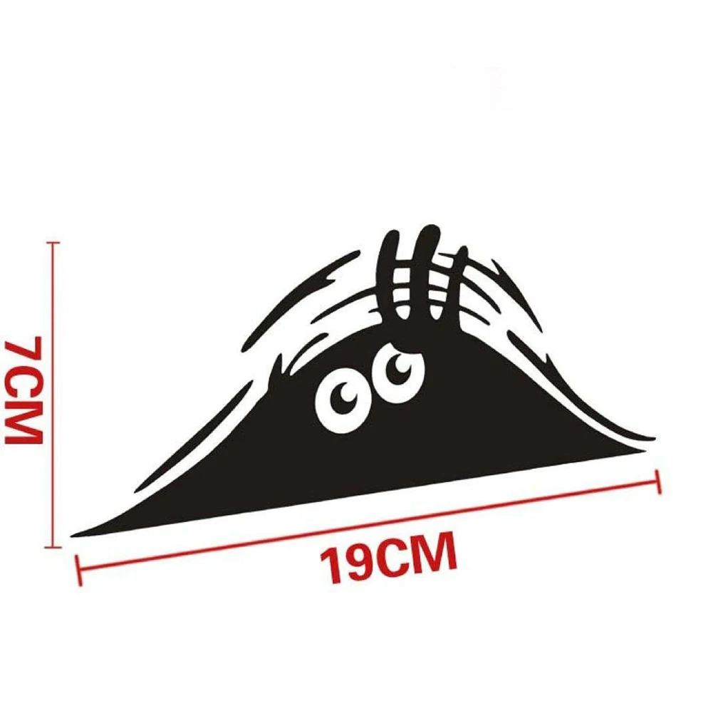 Водонепроницаемая самоклеящаяся Съемная наклейка для автомобиля, царапина, покрытие, наклейка, авто украшение, забавный подглядывающий монстр, 3D, большие глаза, интерьер