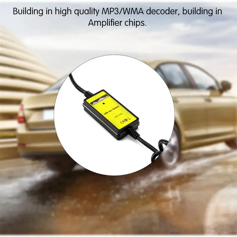 Автомобильный MP3 USB AUX адаптер подходит для Audi ISO 8Pin 3 5 мм Интерфейс Changer с