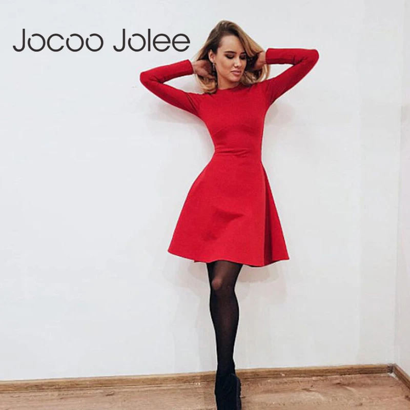 Повседневное женское облегающее платье Jocoo Jolee с длинным рукавом новое весеннее