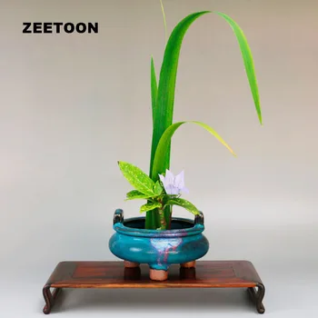 

Enamel Flower Arrangement Flowerpot Hydroponic Planters Tripod Incense Burner Tabletop Vase Ceramic Container Vintage Home Decor