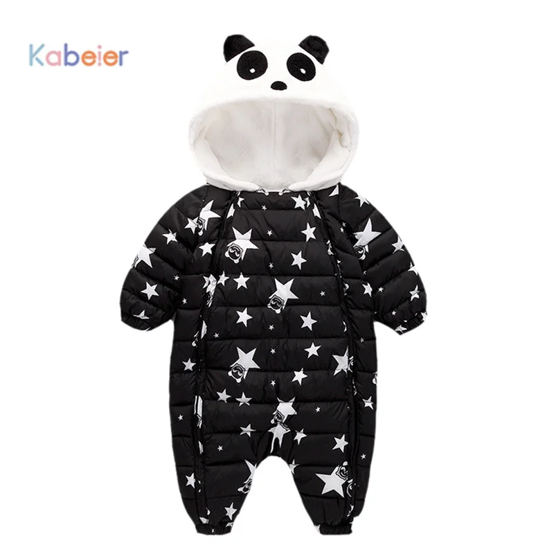 Jumpsuit Autumn Winter Snow Suit Jacket Kids Newborn Infant Baby Animal  Toddler Baby Down Cotton Cartoon Rompers 6-9-12-18-24M