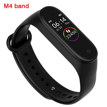 

Sports M4 Band Pedometer /Fitness bracelet Blood Pressure Heart Rate Tracker PK mi band 4 Smart Wristband watch for IOS Android