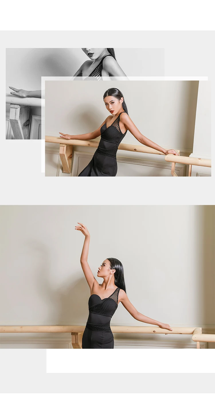 Сексуальное женское платье, костюмы для латинских танцев, черные платья для конкурса бальных танцев, платье для латинских танцев, Одежда для танцев DQS1689