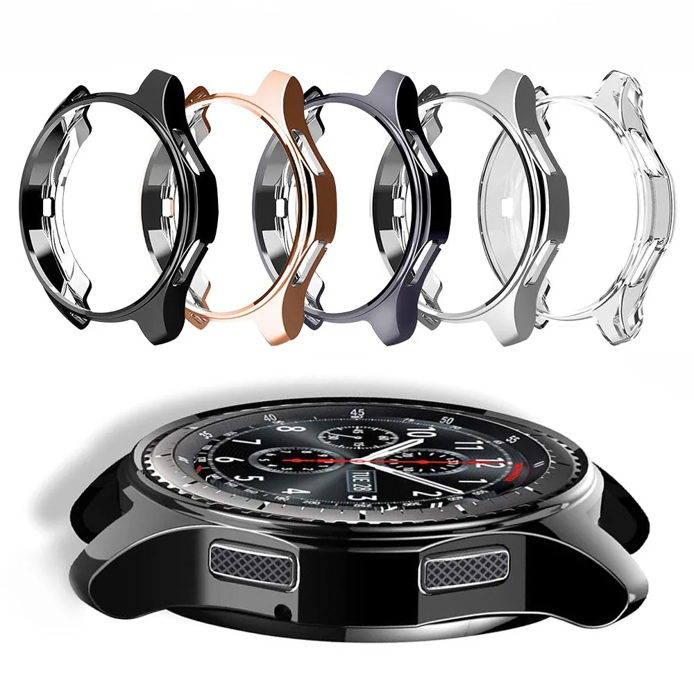 

Women/Men Ultra-thin Screen Protector Shell Case for Samsung Gear S3 Frontier/Classic Cover for Samsung Galaxy Watch 46mm Bumper