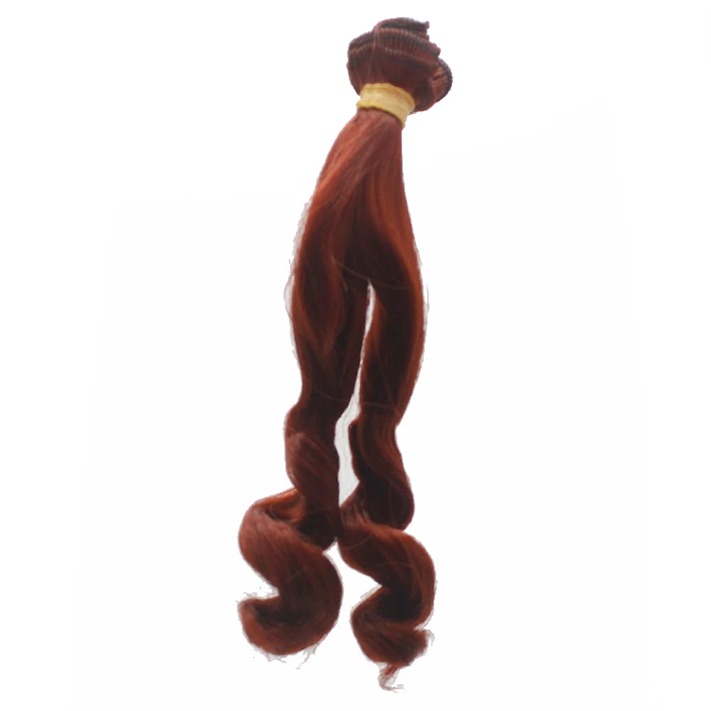 Fashion 15100cm DIY Mini Tresses Doll Wig High-Temperature Material Straight Hair Wig For BJD High-Temperature Doll Accessories (2)
