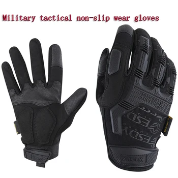 

New 2019 Black0hawk army military men gloves mechani7x tactical combat gloves gants moto Non-slip wear-resistant 3-color gloves