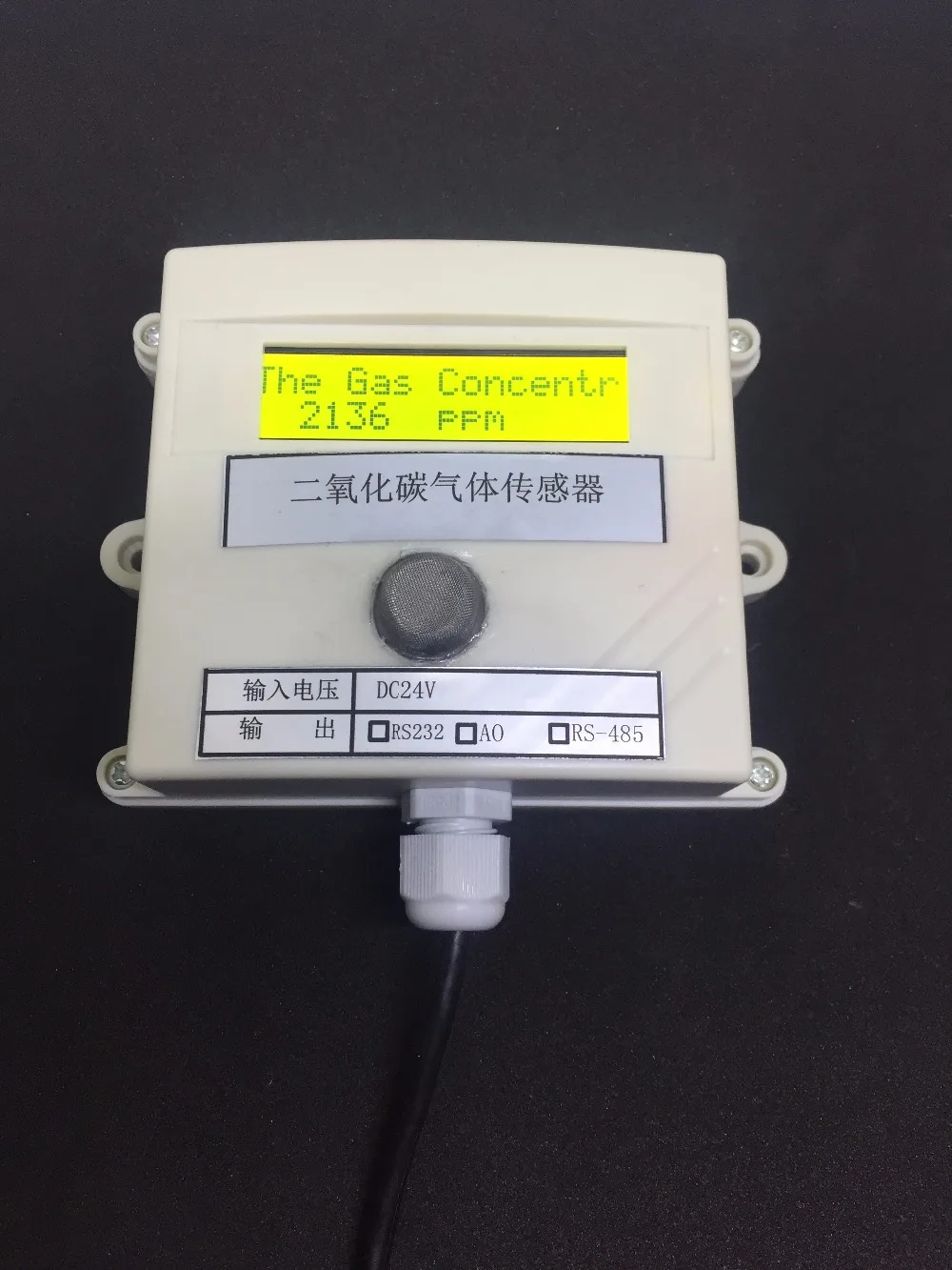 485 232 0 5v 4 20ma Carbon dioxide gas concentration sensor transmitter
