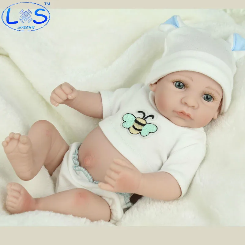 

LONSUN Early Childhood Silicone Reborn Dolls Hobbies Stuffed Toys Accessories Bedtime Early Education Girl Toys Christmas Gift