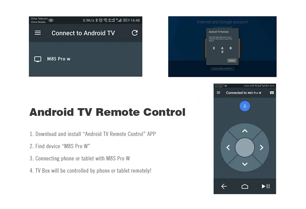 Mecool M8S PRO W Smart Android tv Box Android 7,1 2,4G Wifi 4K 2GB 16GB Amlogic S905W cpu телеприставка