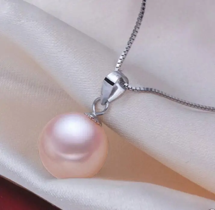 

Hot sale new Style >>>>>Rare Genuine 14mm Pink sea shell pearl pendant necklace + Free Chain