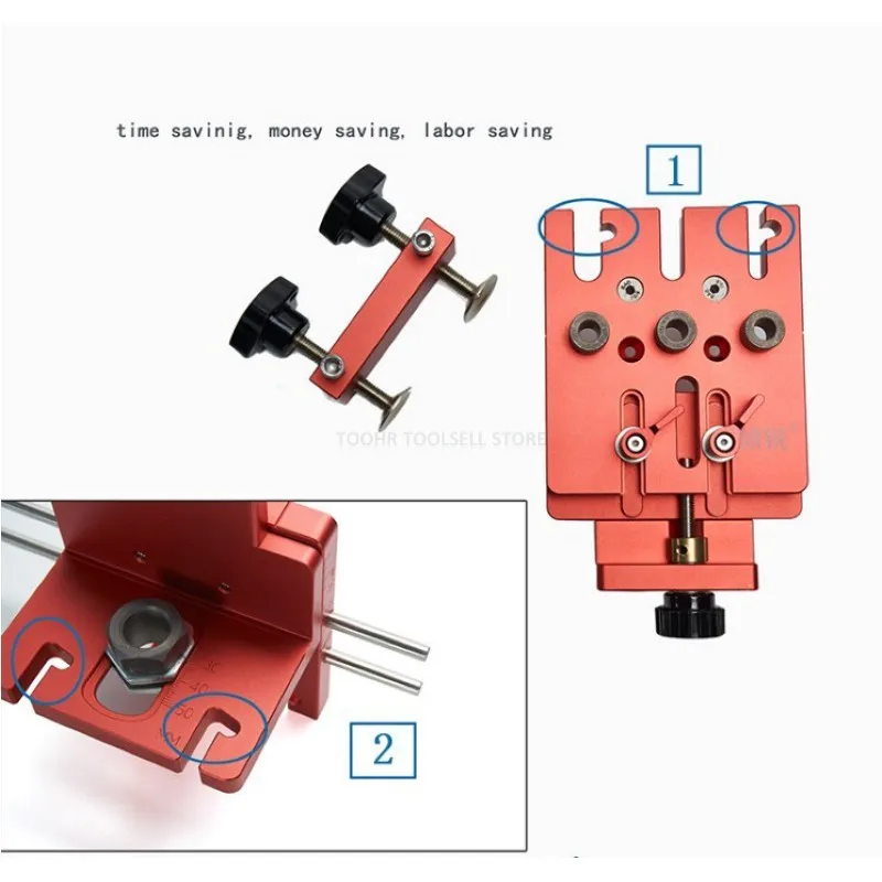 3 в 1 деревообрабатывающее отверстие перфоратор позиционер направляющий локатор джиг столярная система комплект алюминиевый сплав