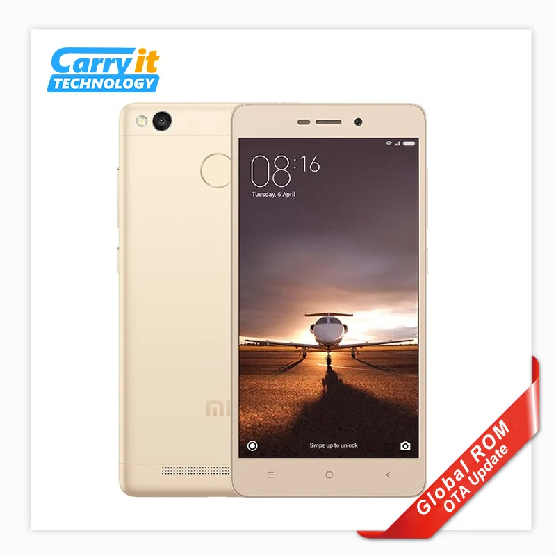  Original Xiaomi redmi 3S Pro 3GB 32GB Mobile phone Android Snapdragon 430 Octa Core 5" 4100mAh Fingerprint Global Firmware OTA 