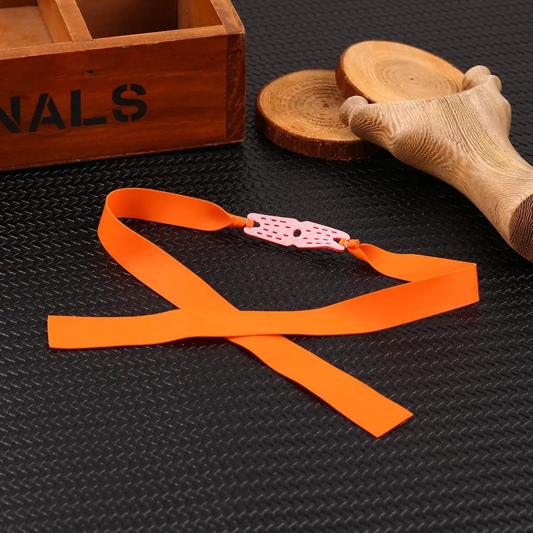 

Catapult Elastic Band Flat with Rubber Aiming Point Slingshot