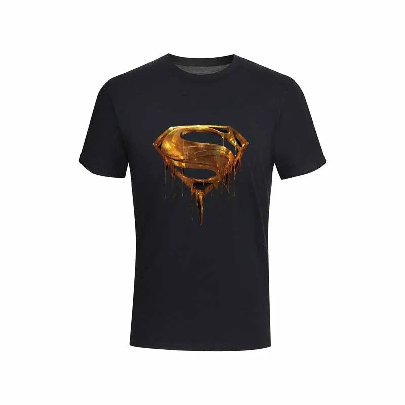 

2018Comic LOGO Super Hero T Shirt Superman Batman Captain America the Flash Marvel Movie Men Cosplay T-Shirts superhero Geek Te