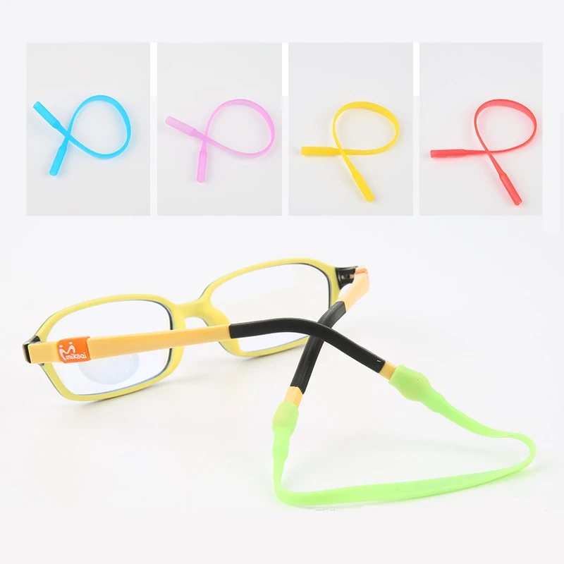 Супер мягкие эластичные силиконовые Нескользящие очки веревка дети силикагель ремешок для очков спортивная лента очки шнур держатель G131