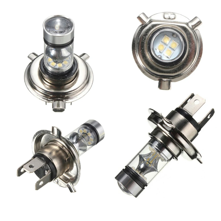 2 шт. 100 Вт H4 H13/9008 9007/9004 светодиодный светильник 20 SMD автомобильный противотуманный