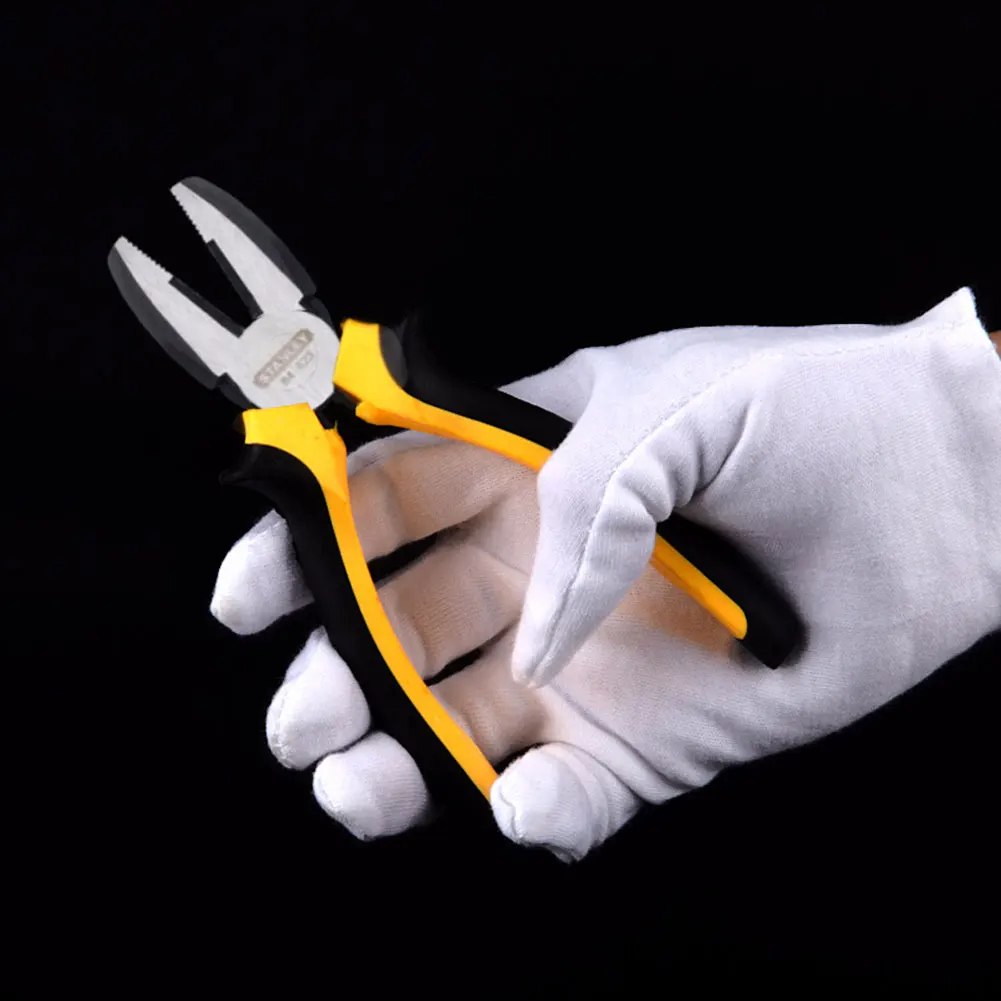 2019 Новые перчатки 6 шт взрослых белый инспекции хлопчатобумажные рабочие перчатки унисекс высокого стрейч средней толстые перчатки