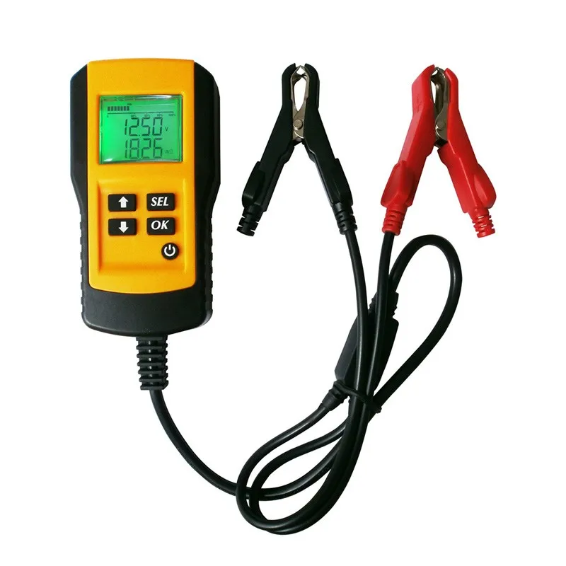 

New Handheld Storage Battery Tester Car Analyzer Digital 12v Voltage Capacity Resistance Cca Booster LR20