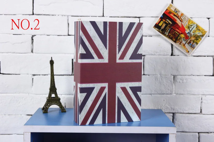 Размер L 9/Цветная кодовый замок, скрытый пароль, сейф, стальная имитация, книга для дома, офиса, денег, ювелирных изделий, телефон, сейф, коробка для хранения - Цвет: British Flag