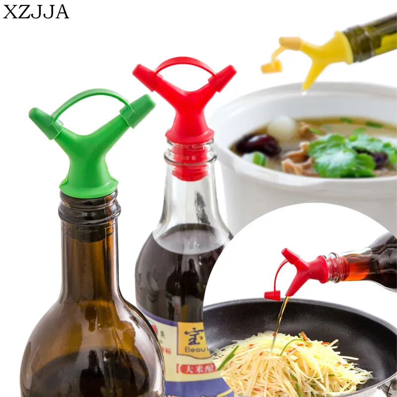 XZJJA 2pc Oil Bottle Mouth Stopper Sauce Bottles Nozzle Caps Wine