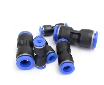 

5 Pcs/ Lot PU-4/06/08/10/12/14/16 Plastic Push-through Fast Pneumatic Components Pneumatic Tube Fittings 5 Same Size