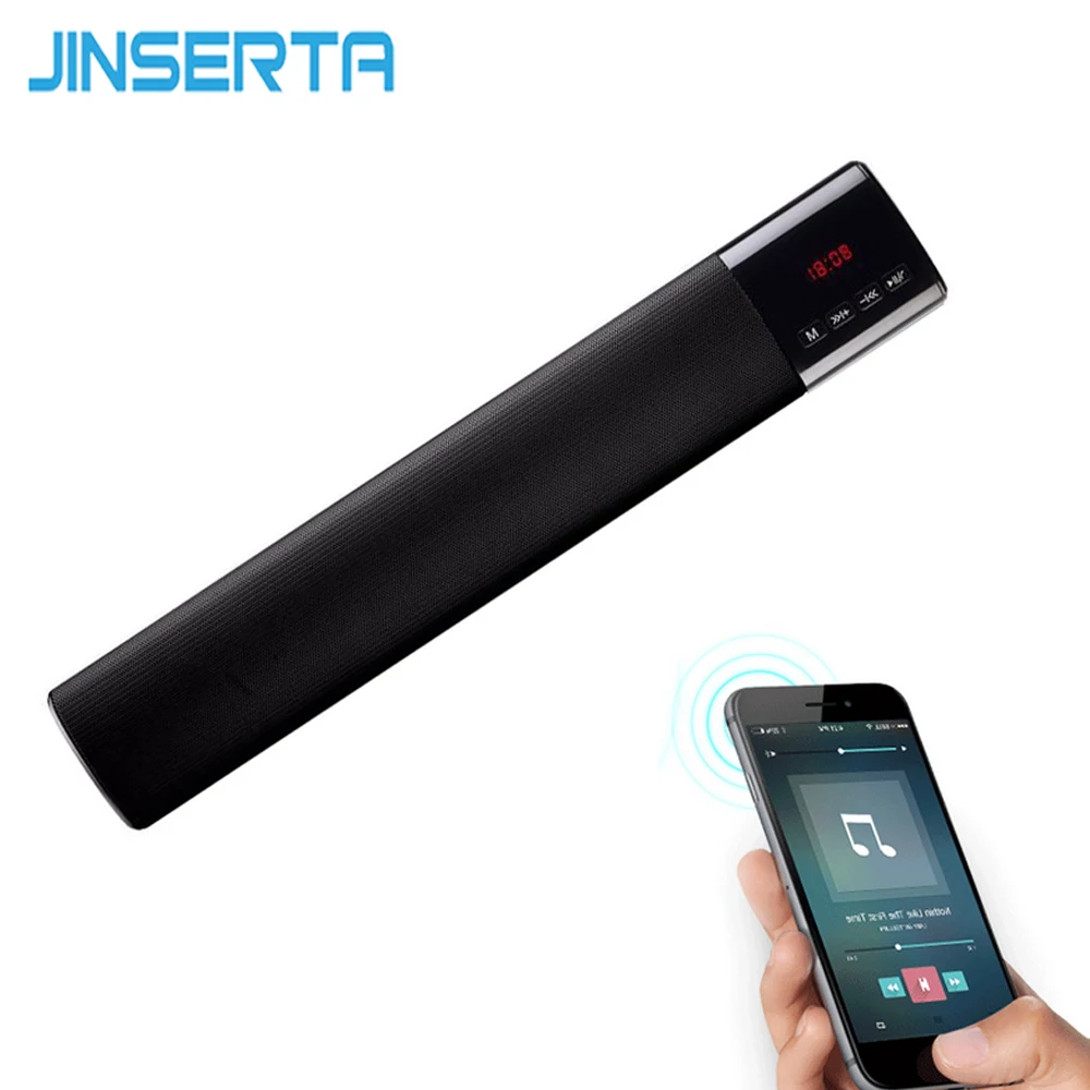 

JINSERTA Bluetooth Speaker Big Power 10W HIFI Portable Wireless Speaker Support TF/FM/U Disk Handfree for Home Theater Computer