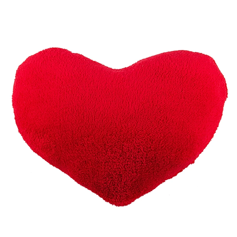 

Heart-Shaped Pillow Plush Toy Decorative Cushion Pillow for Home Sofa Office (Red)