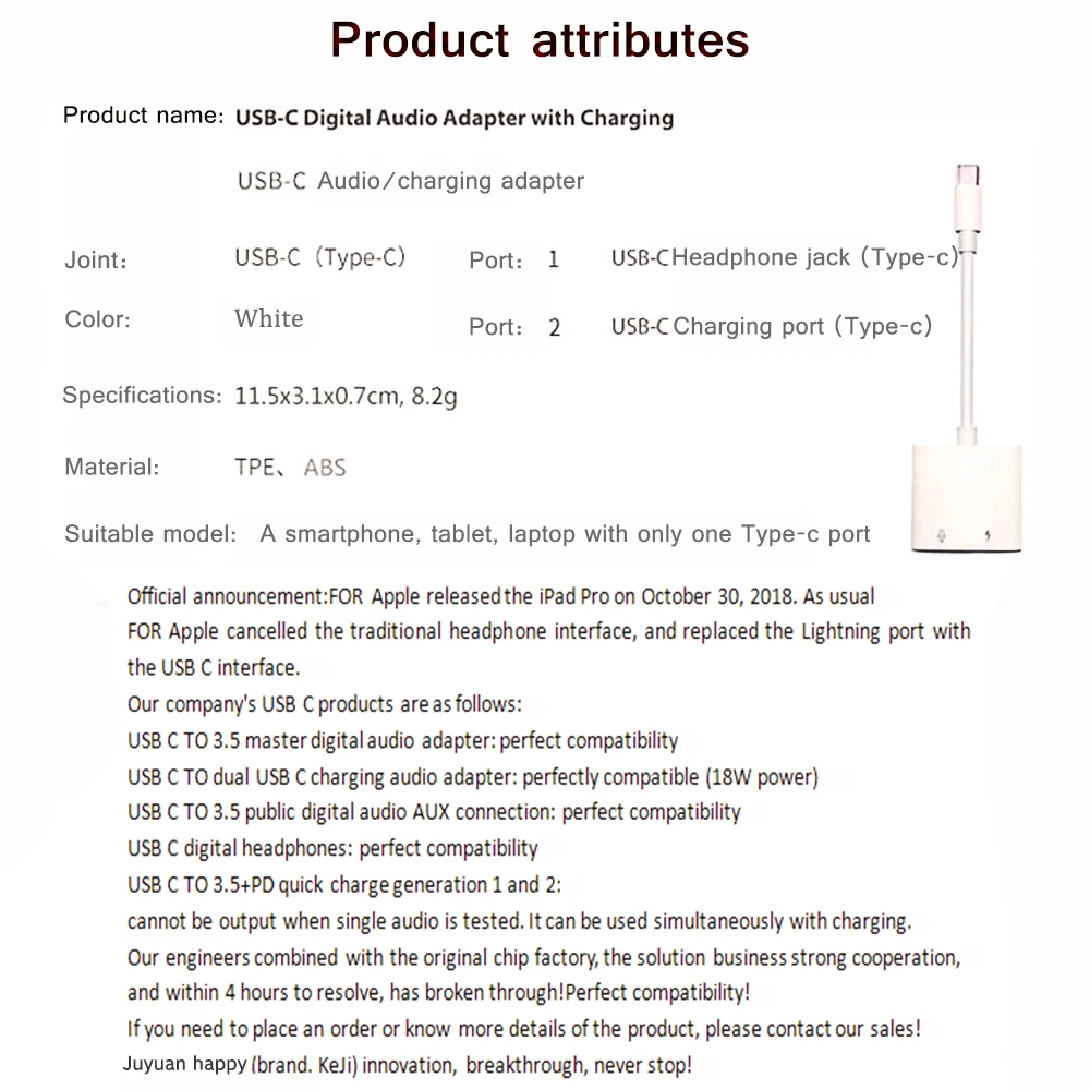 Usb type C до 3,5 мм разъем для наушников зарядный преобразователь USB адаптер для iPad Pro Pixel 3 3XL huawei P30 Mate20 Sumsung Note10 S9 10