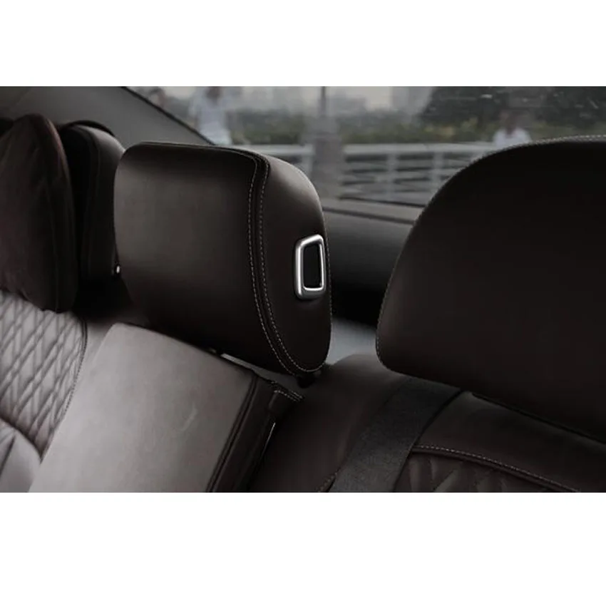 Apto para BMW serie 5 G30 G38 2018 coche reposacabezas del asiento interruptor cubierta de Marco Ajuste de bisel estilo Interior accesorios de partes de 3 piezas