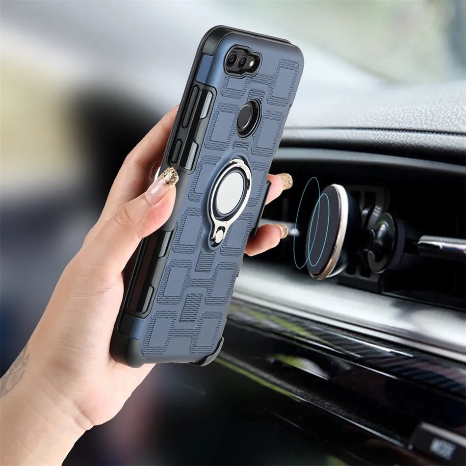 

Armor Stylish Military Look Case for Huawei Mate 10 Lite/Maimang 6/Nova 2i 10 Pro with Heavy-duty 360 Degree Rotating Belt Clip