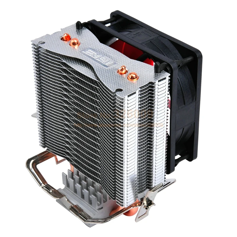 PcCooler 2 heatpipe 8 см вентилятор CPU кулер для Intel LGA 775/1150/1151/1155 для AMD AM2+/AM3/FM1/AM2/939 Вентилятор охлаждения