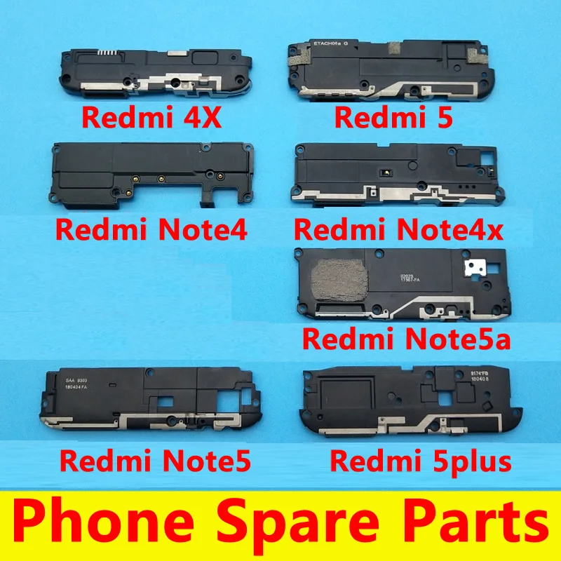Оригинальный динамик в сборе для Xiaomi Redmi 4X 4 6 Pro 5 Plus Громкий зуммер Замена Note 4x 5a