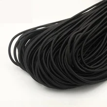 50 meters/set 2,5 мм бисер эластичный тянущийся шнур веревка DIY ручной работы одежда материалы Резиновая лента Швейные аксессуары