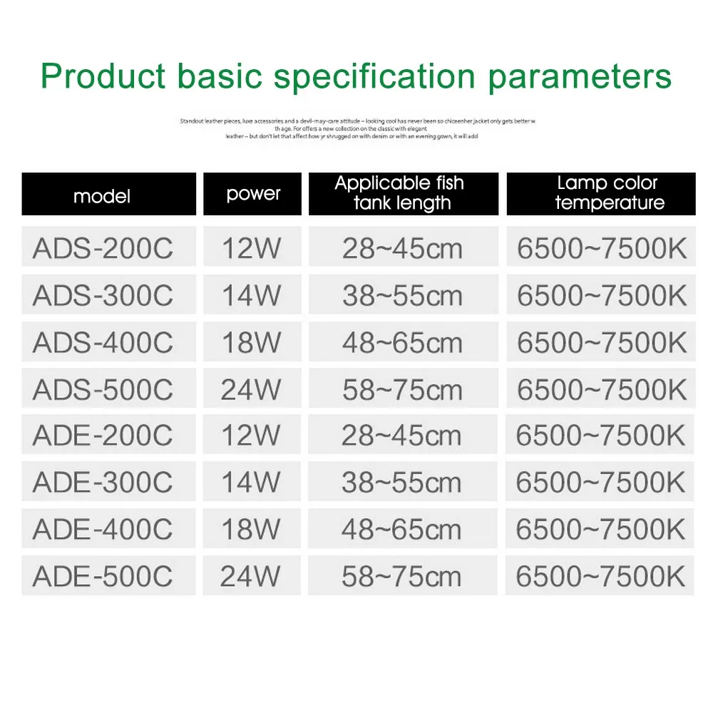 Аквариум Светодиодный светильник ing Fish Tank аквариум ландшафтный светильник 12-24 Вт лампа с адаптером трансформатора ADE ADS серия для аквариума