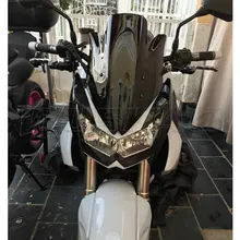Мотоцикл двойной пузырь лобовое стекло ветер экран для 2007 2008 2009 Kawasaki Z1000 Z 1000 черный Иридиевый прозрачный