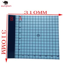 

310 * 310mm heated bed sticker coordinate printing magnetic printing bed with print sticker square for Creality CR-10 TEVO