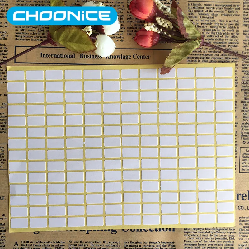 

234# size 9x 16mm 336pcs/lot blank stickers self adhesive blank label custom stickers price sticker white color sticker