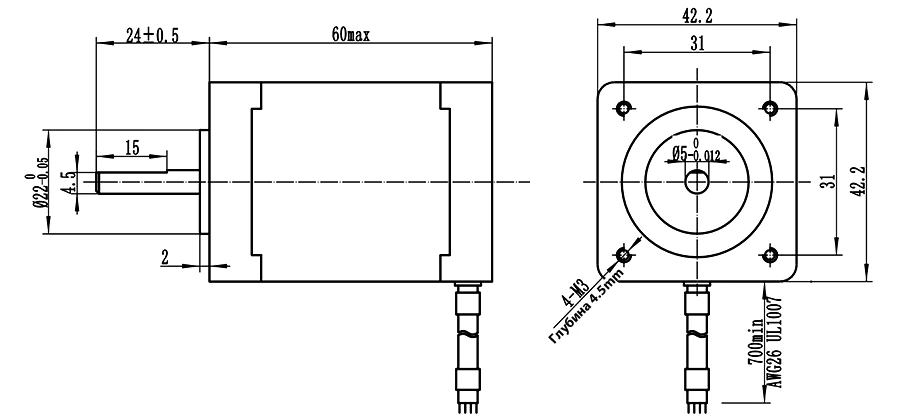 DIY ЧПУ Комплект 4 Ось 97oz-in Nema17 Двигатель 1.0A-4.2A EMA2-050D42 Драйвер 24 В 10A PSU