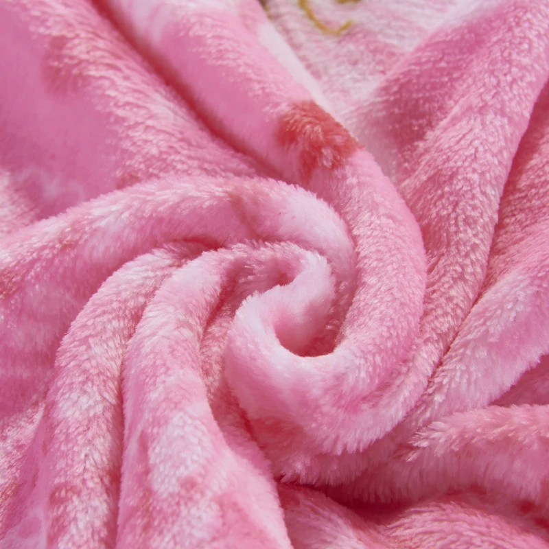 LREA плед розовый цветок домашний текстиль мягкий теплый коралловый флис путешествия фланелевый диван зима плед и покрывало на кровать